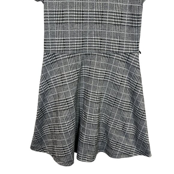 The Childrens Place Dress Girls 8 Kids Fit and Flare Short Sleeve Plaid Fall - Picture 3 of 13